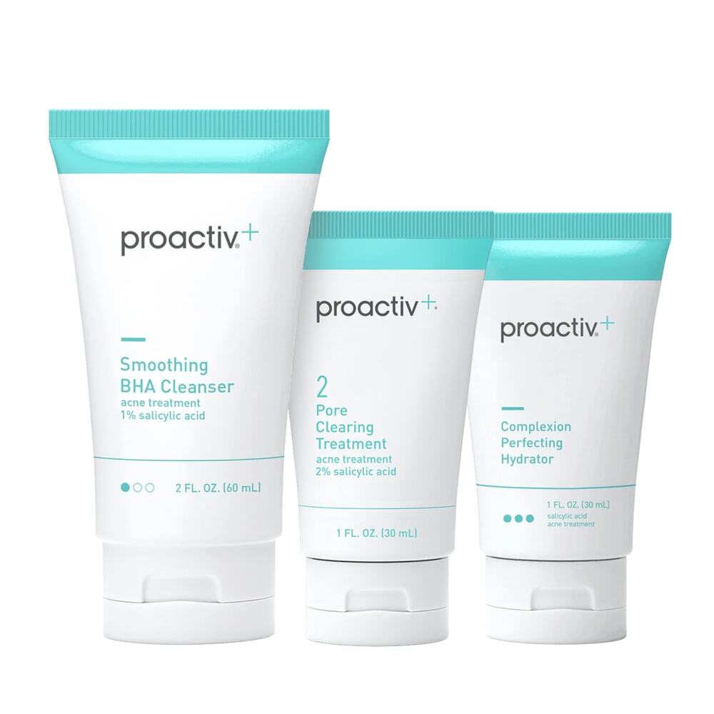 New Proactiv+ 3 Step Acne Treatment System, 30 Day Kit
